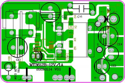 MT3612B 12V1A 非标